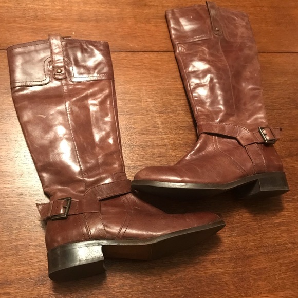 Born Shoes - Born brown leather knee boots